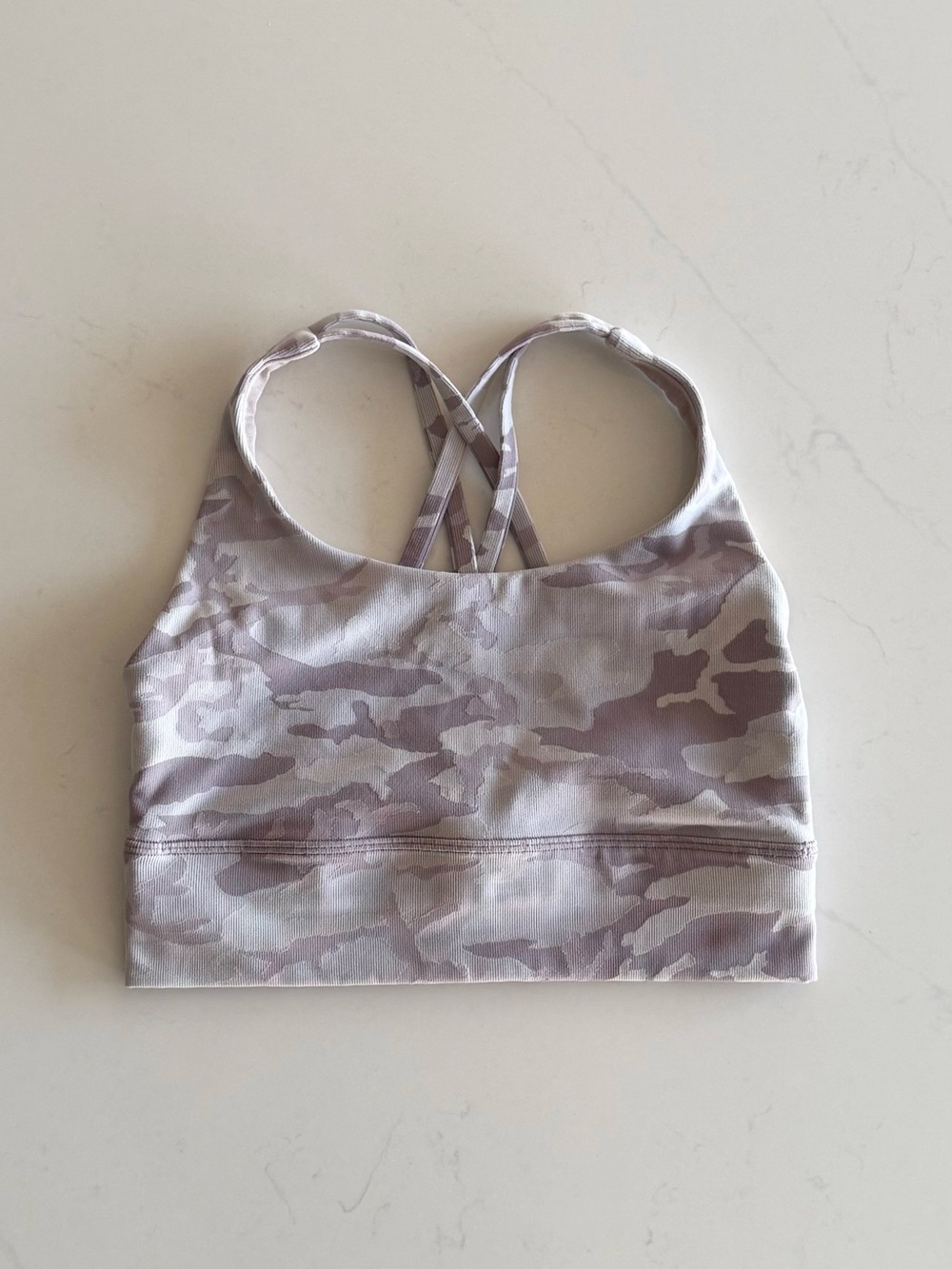 lululemon energy bra *long line camo